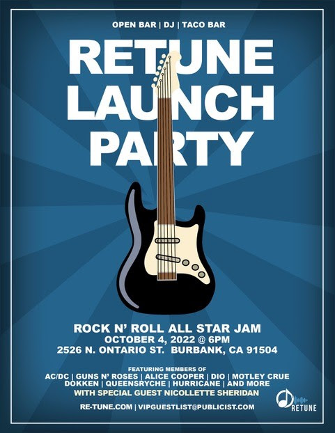RETUNE TO CELEBRATE NATIONAL LAUNCH WITH CELEBRITY AND ROCK STAR-STUDDED GALA