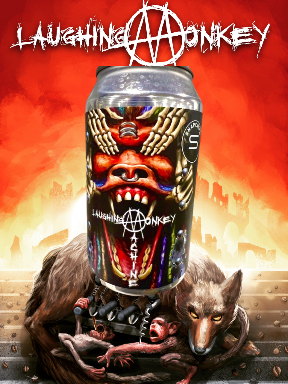 Ministry’s Official ‘Laughing Monkey Machine’ Coffee  1st Cold Can Edition Promo Box