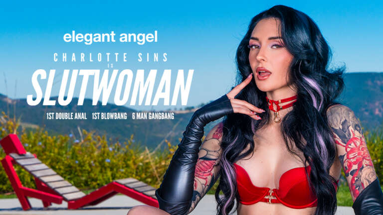 CHARLOTTE SINS CLAIMS THE “SLUTWOMAN” CROWN IN ELEGANT ANGEL’S FIVE-SCENE SHOWCASE