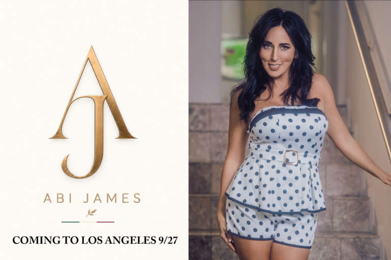 Abi James Heads to Los Angeles for Filming, Media and New Collaborations